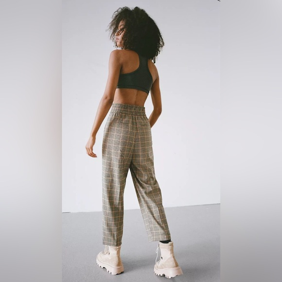 Urban Outfitters Paige High Waist Trousers Size Small- Black‎ and Tan - Picture 4 of 7